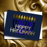Modern Abstract Menorah Blue<br><div class="desc">Modern Abstract Menorah Blue</div>