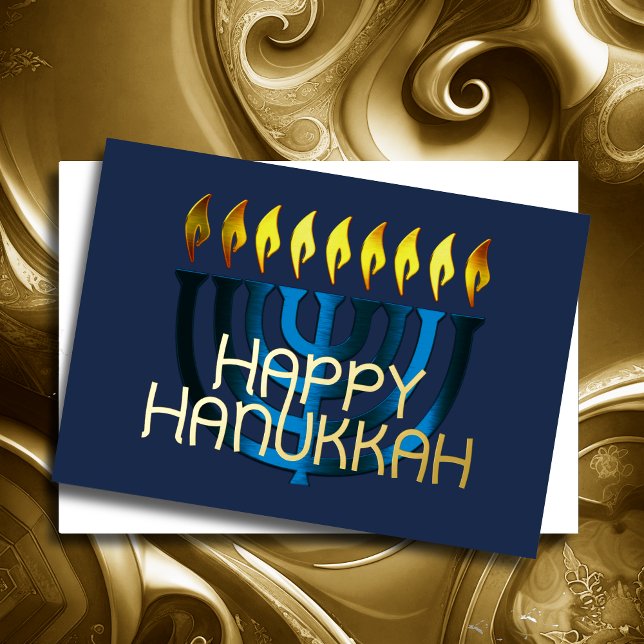 Modern Abstract Menorah Blue (Creator Uploaded)
