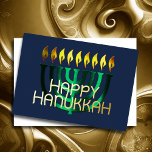 Modern Abstract Menorah Green<br><div class="desc">Modern Abstract Menorah Green</div>