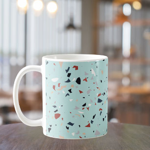 Modern Abstract Mid Century Terrazzo Pattern Coffee Mug