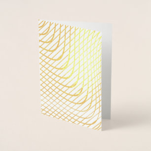Modern Abstract Minimalist Gold Foil Card