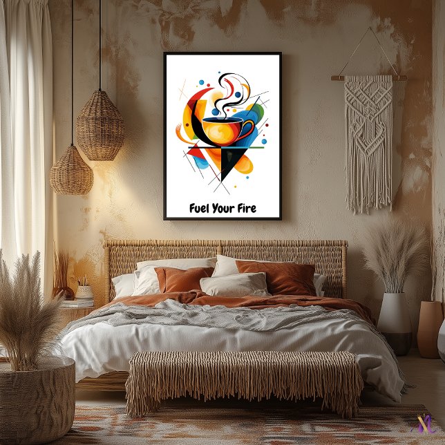 Modern Abstract Minimalist Motivational Coffee Cup Poster (Creator Uploaded)