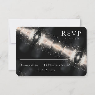 Modern Abstract Minimalist Wedding RSVP Card