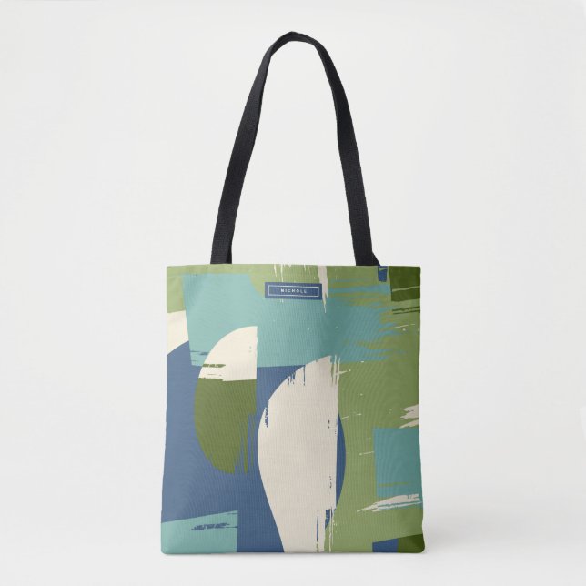 Modern Abstract Multicolor Tote Bag (Front)