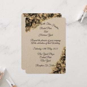 Modern Abstract Natural Elegant Haze wedding Invitation