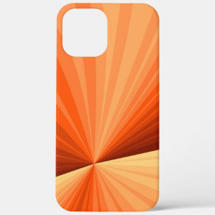 Modern Abstract Orange Red Vanilla Graphic Fractal iPhone 12 Pro Max Case