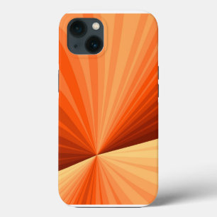 Modern Abstract Orange Red Vanilla Graphic Fractal iPhone 13 Case
