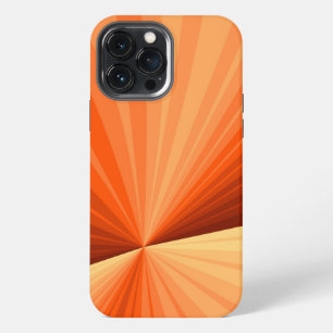Modern Abstract Orange Red Vanilla Graphic Fractal iPhone 13 Pro Max Case