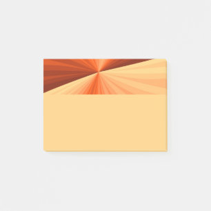 Modern Abstract Orange Red Vanilla Graphic Fractal Post-it Notes