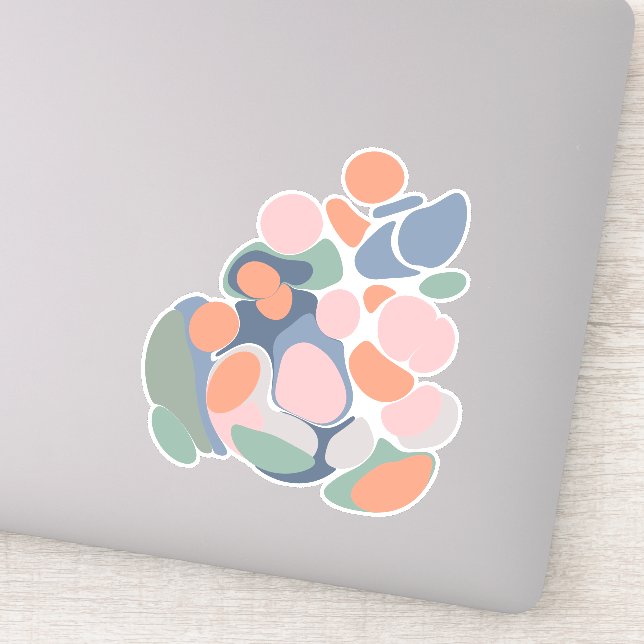 Modern Abstract Organic Shapes Art in Earthy Colou (Detail)