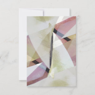 Modern Abstract Paint Blank Greeting Card