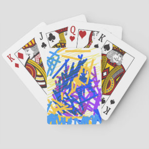 Modern Abstract Paint Splash Classic Playing Cards