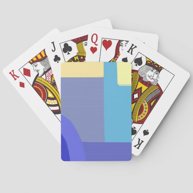 modern abstract painting art playing cards (Back)