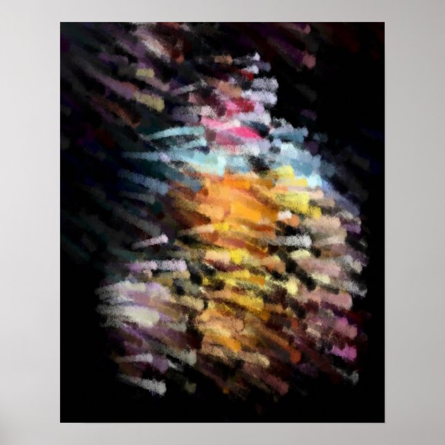 Modern Abstract Painting Art Poster (Front)