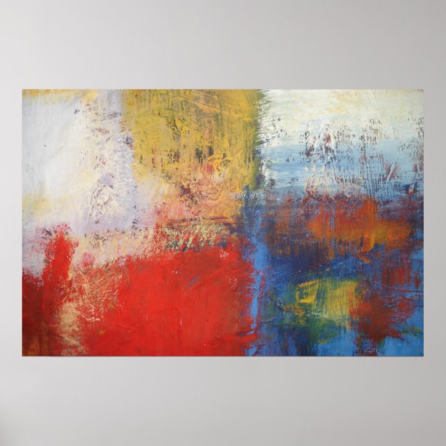 Modern Abstract Painting Art Print Poster (Front)