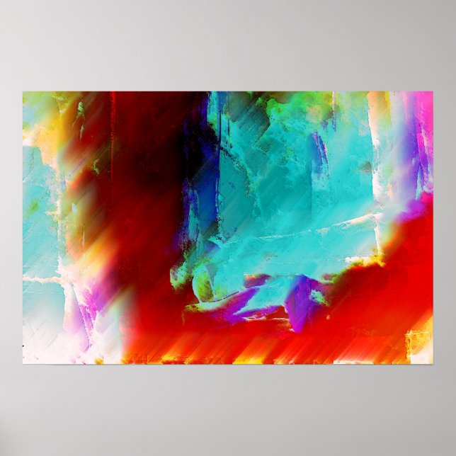 Modern Abstract Painting Art Print Poster (Front)