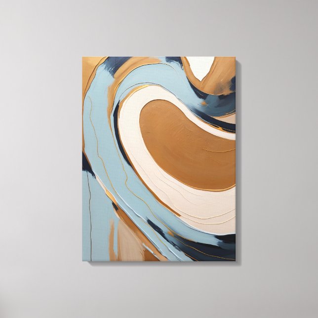 Modern Abstract Painting Canvas Print (Front)