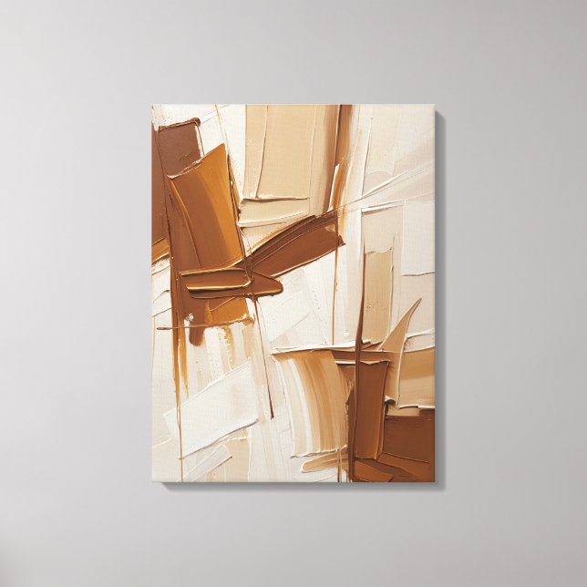 Modern Abstract Painting Canvas Print (Front)