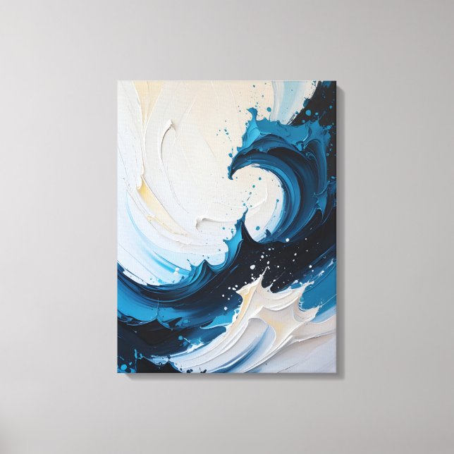 Modern Abstract Painting Canvas Print (Front)