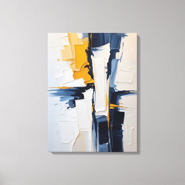 Modern Abstract Painting Canvas Print (Front)
