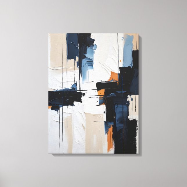 Modern Abstract Painting Canvas Print (Front)