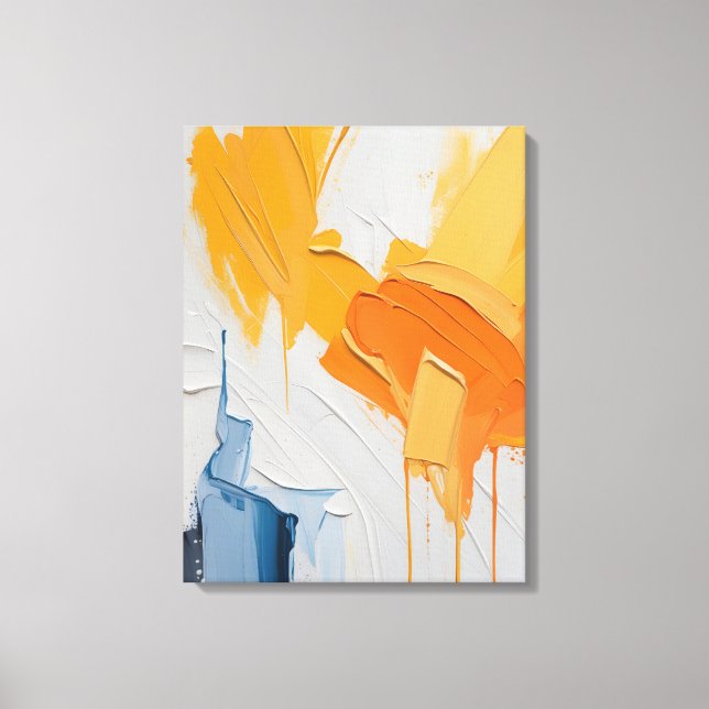 Modern Abstract Painting Canvas Print (Front)