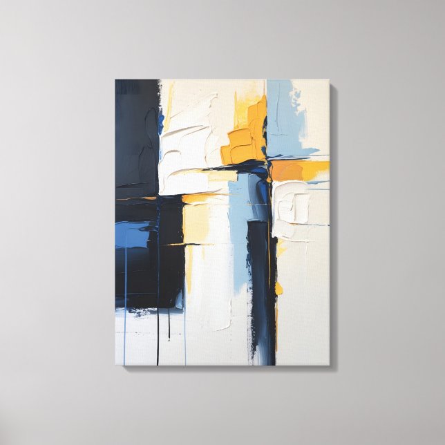Modern Abstract Painting Canvas Print (Front)