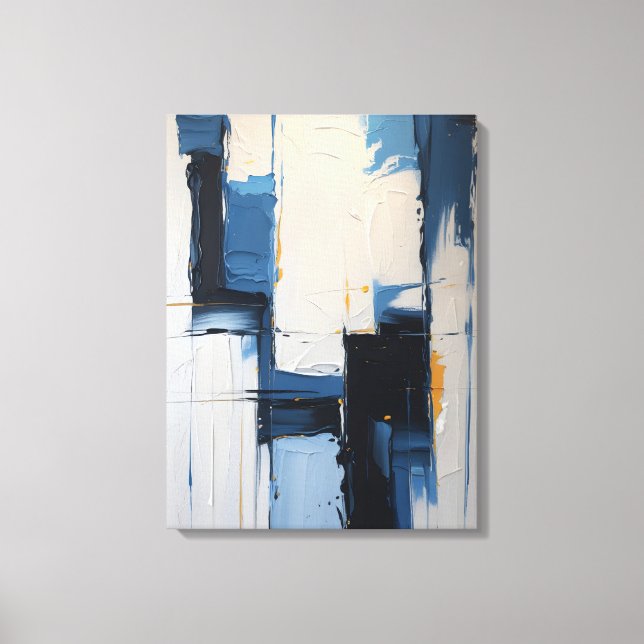 Modern Abstract Painting Canvas Print (Front)
