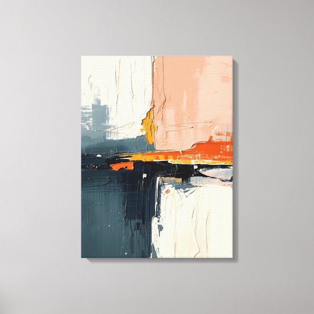 Modern Abstract Painting Canvas Print (Front)