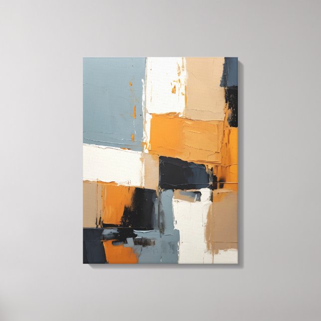 Modern Abstract Painting Canvas Print (Front)