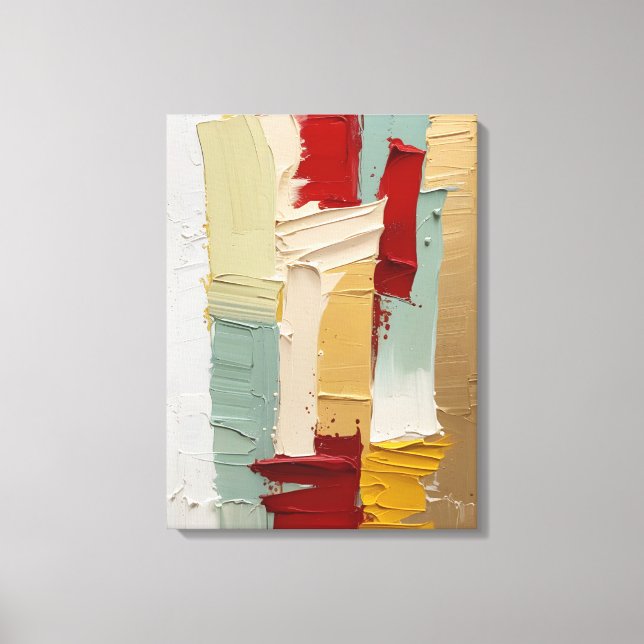 Modern Abstract Painting Canvas Print (Front)