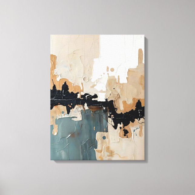 Modern Abstract Painting Canvas Print (Front)
