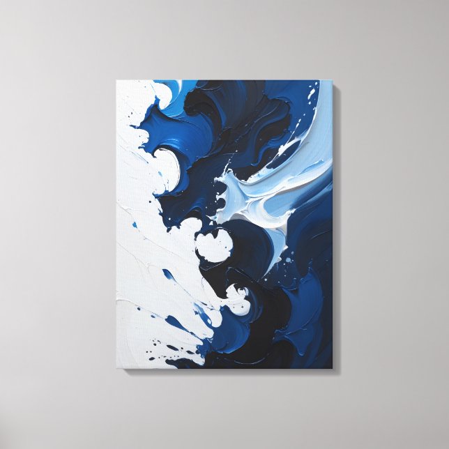 Modern Abstract Painting Canvas Print (Front)