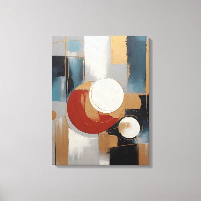 Modern Abstract Painting Canvas Print (Front)