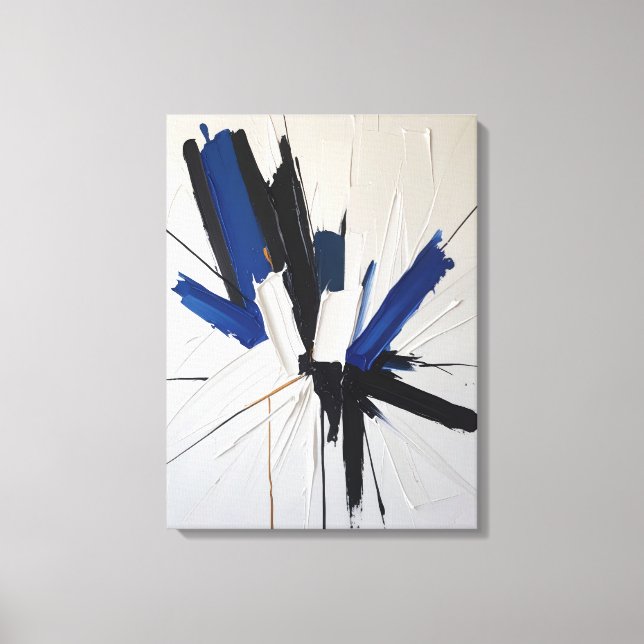 Modern Abstract Painting Canvas Print (Front)