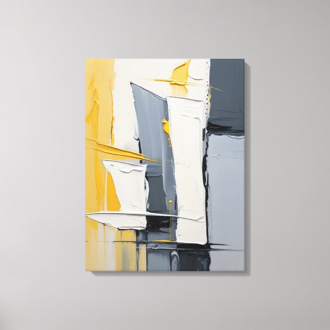 Modern Abstract Painting Canvas Print (Front)