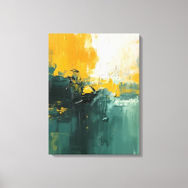 Modern Abstract Painting Canvas Print (Front)