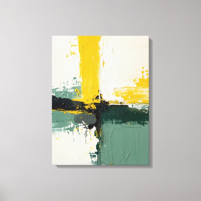 Modern Abstract Painting Canvas Print (Front)