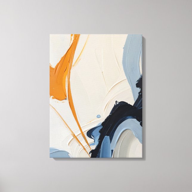 Modern Abstract Painting Canvas Print (Front)