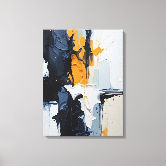 Modern Abstract Painting Canvas Print (Front)