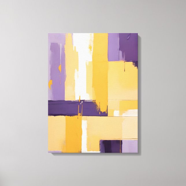 Modern Abstract Painting Canvas Print (Front)