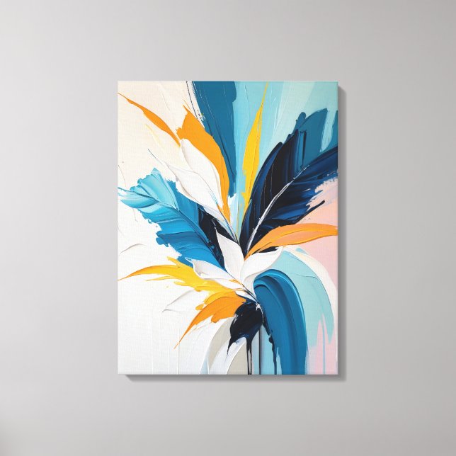 Modern Abstract Painting Canvas Print (Front)