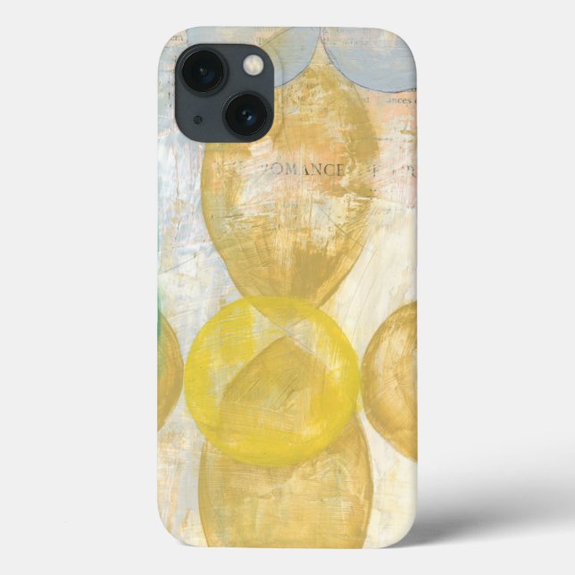 Modern Abstract Painting on Newsprint Case-Mate iPhone Case (Back)