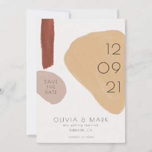 Modern Abstract Painting Save The Date