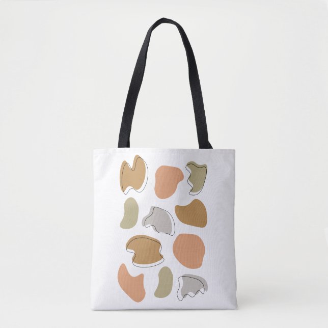 Modern Abstract Pastel Shapes Tote Bag (Front)