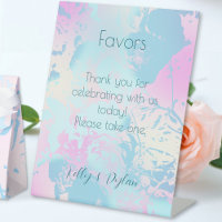 Modern Abstract Pastel Wedding Favors