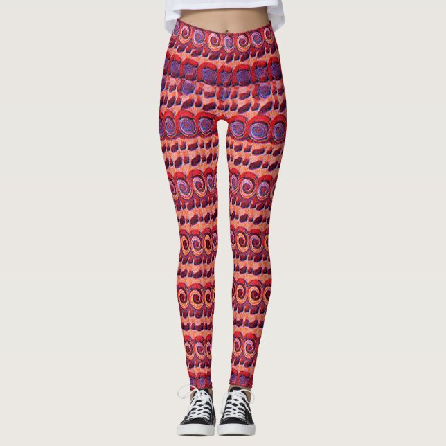 Modern abstract pattern 1188 - Leggings (Front)