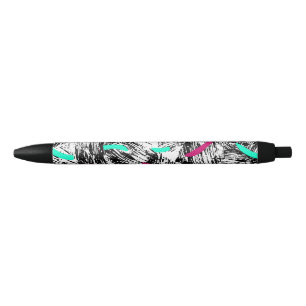 Modern Abstract pattern. Black Ink Pen