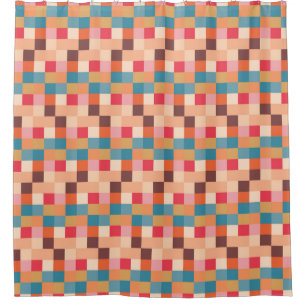 Modern Abstract Pattern Design Shower Curtain