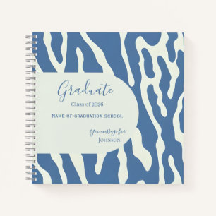 Modern abstract Pattern Graduation guest book